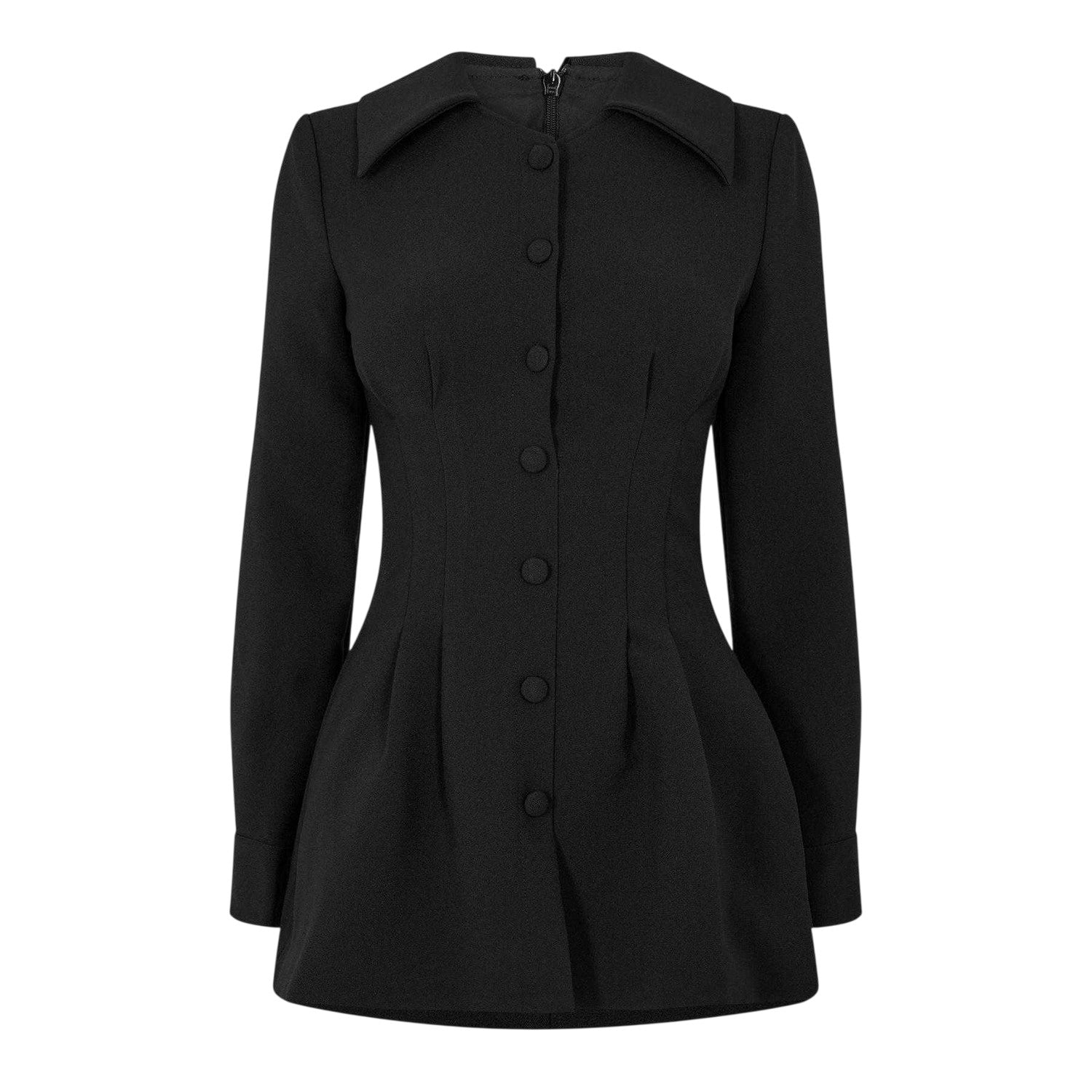 Black - Front - Odd Muse Womens-Ladies The Ultimate Mini Shirt Dress