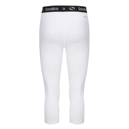 White - Back - Sondico Mens Core 3-4 Tights