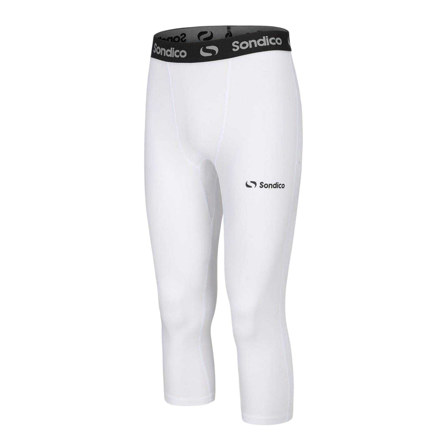 White - Side - Sondico Mens Core 3-4 Tights