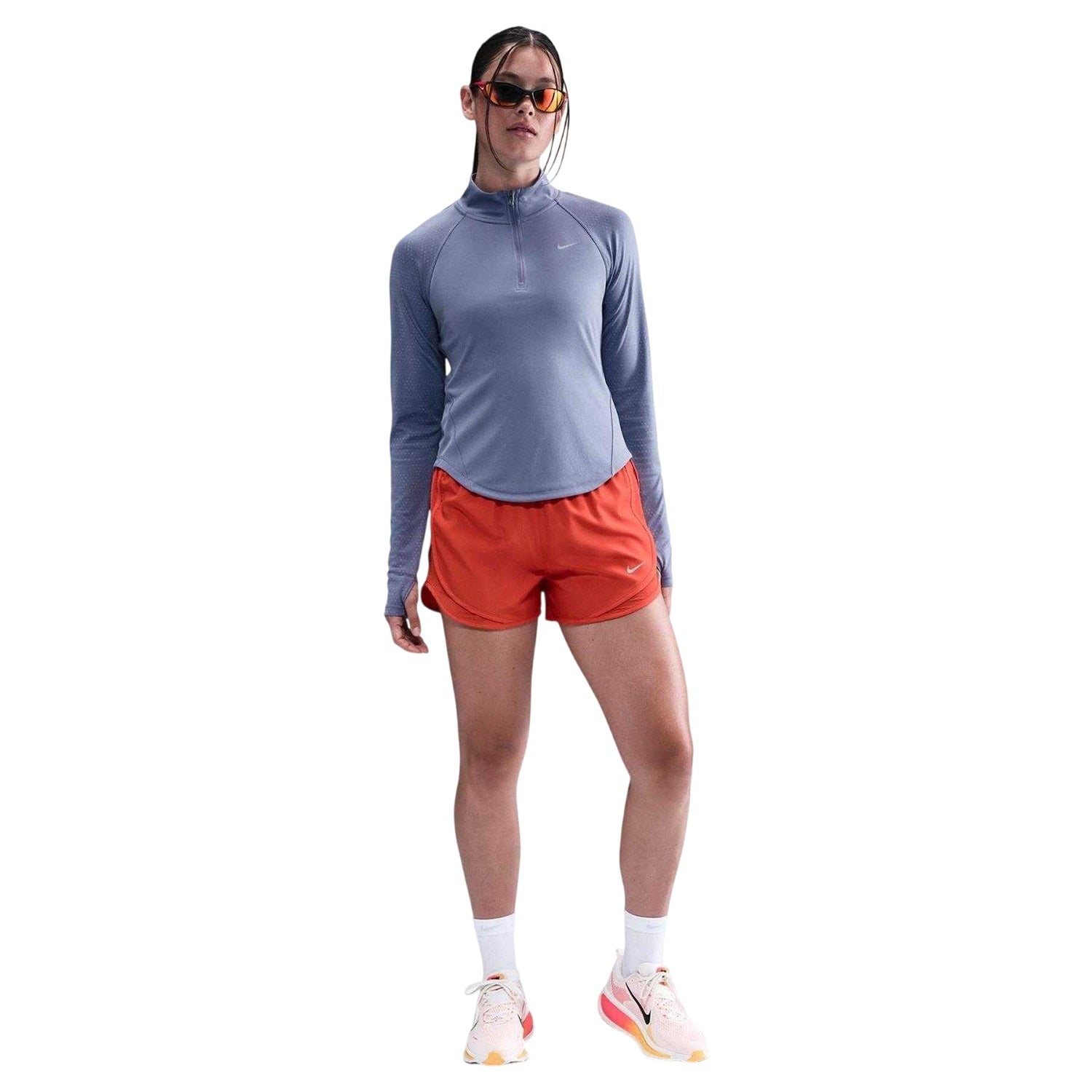 Indigo - Lifestyle - Nike Womens-Ladies T Flash Raglan Long-Sleeved Top