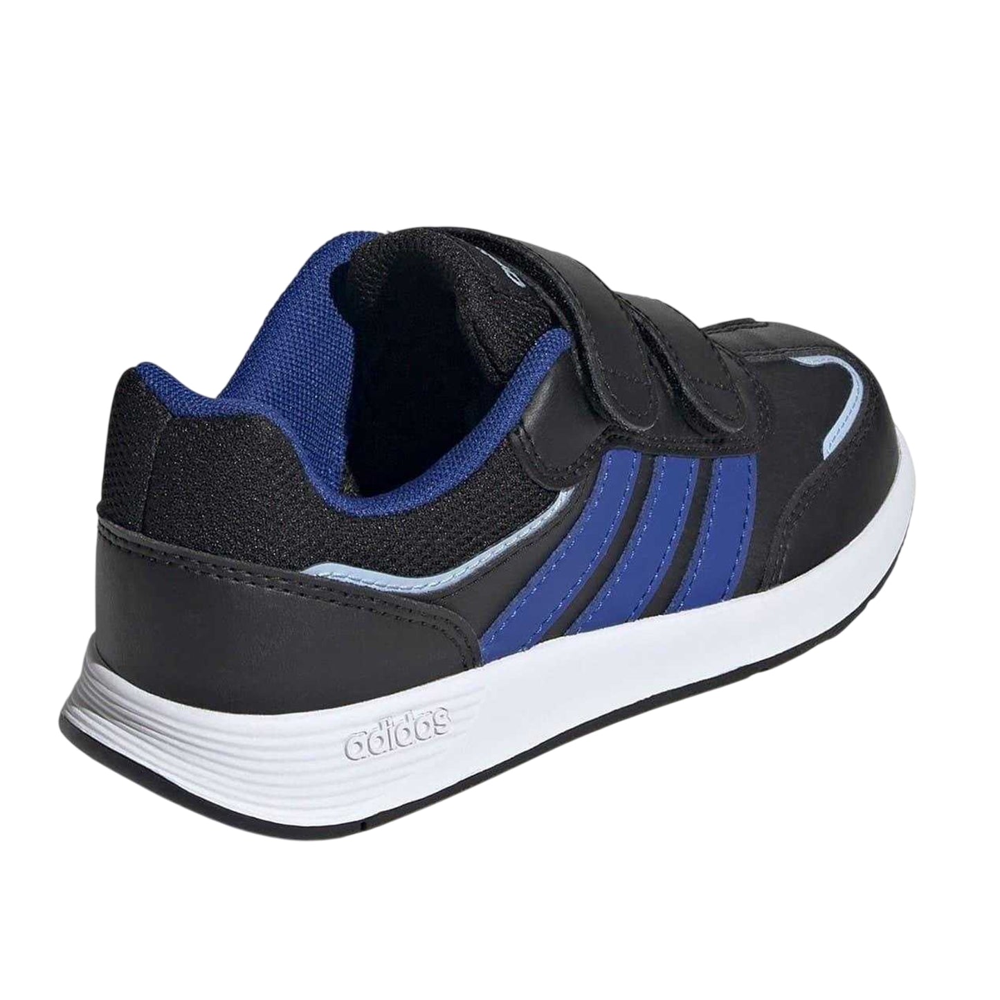 Black-Blue - Back - Adidas Childrens-Kids Tensaur Switch Hook and Loop Trainers