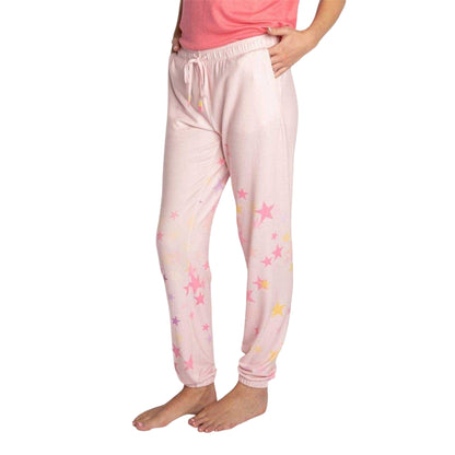 Rosa - Front - PJ Salvage Womens-Ladies Stars Joggers