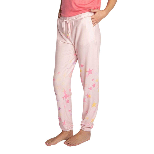Rosa - Front - PJ Salvage Womens-Ladies Stars Joggers