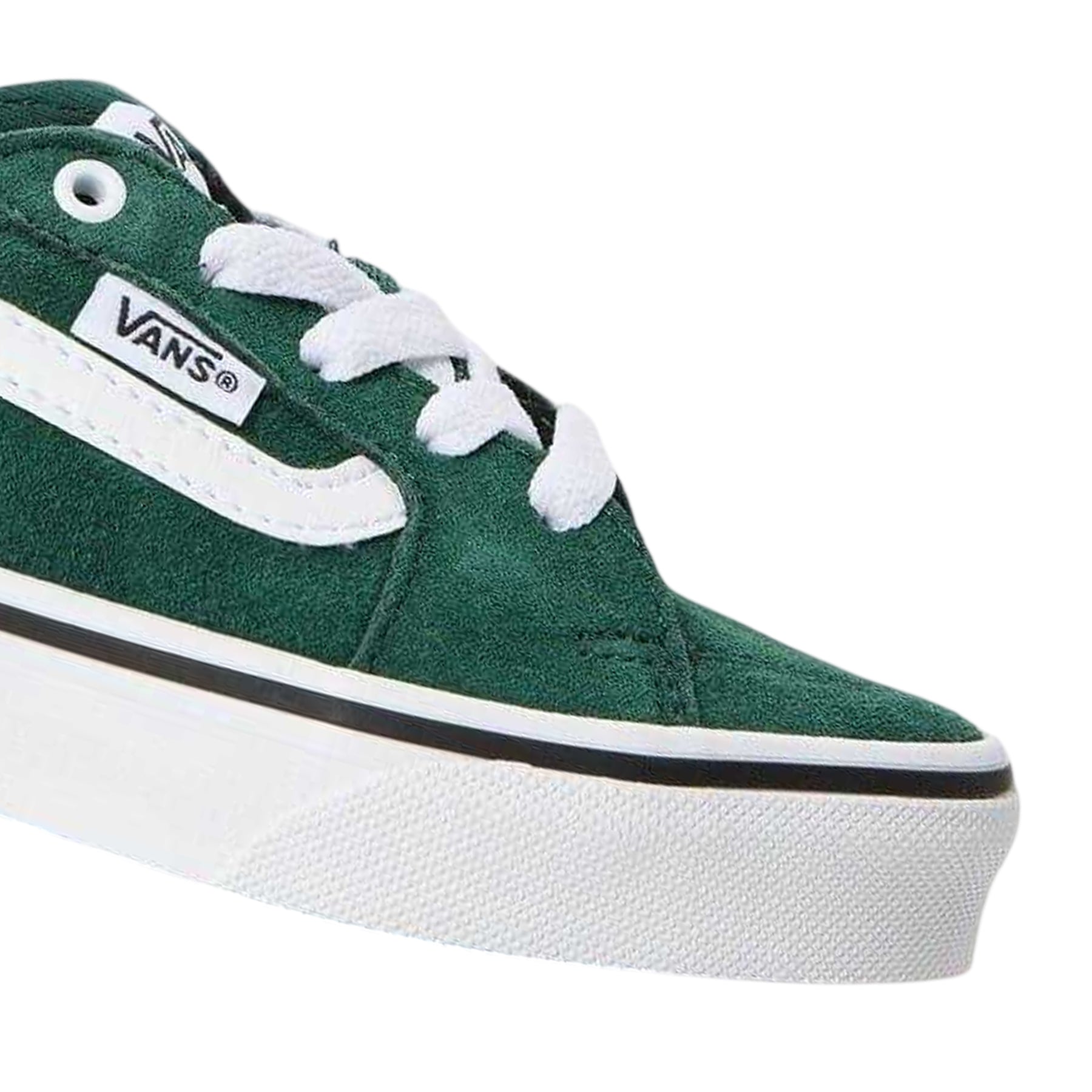 Emerald - Side - Vans Childrens-Kids Filmore Suede Flat Trainers