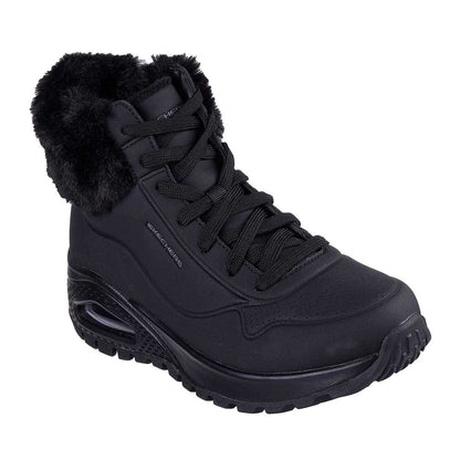 Black - Front - Skechers Womens-Ladies Uno Rugged Waterproof Ankle Boots