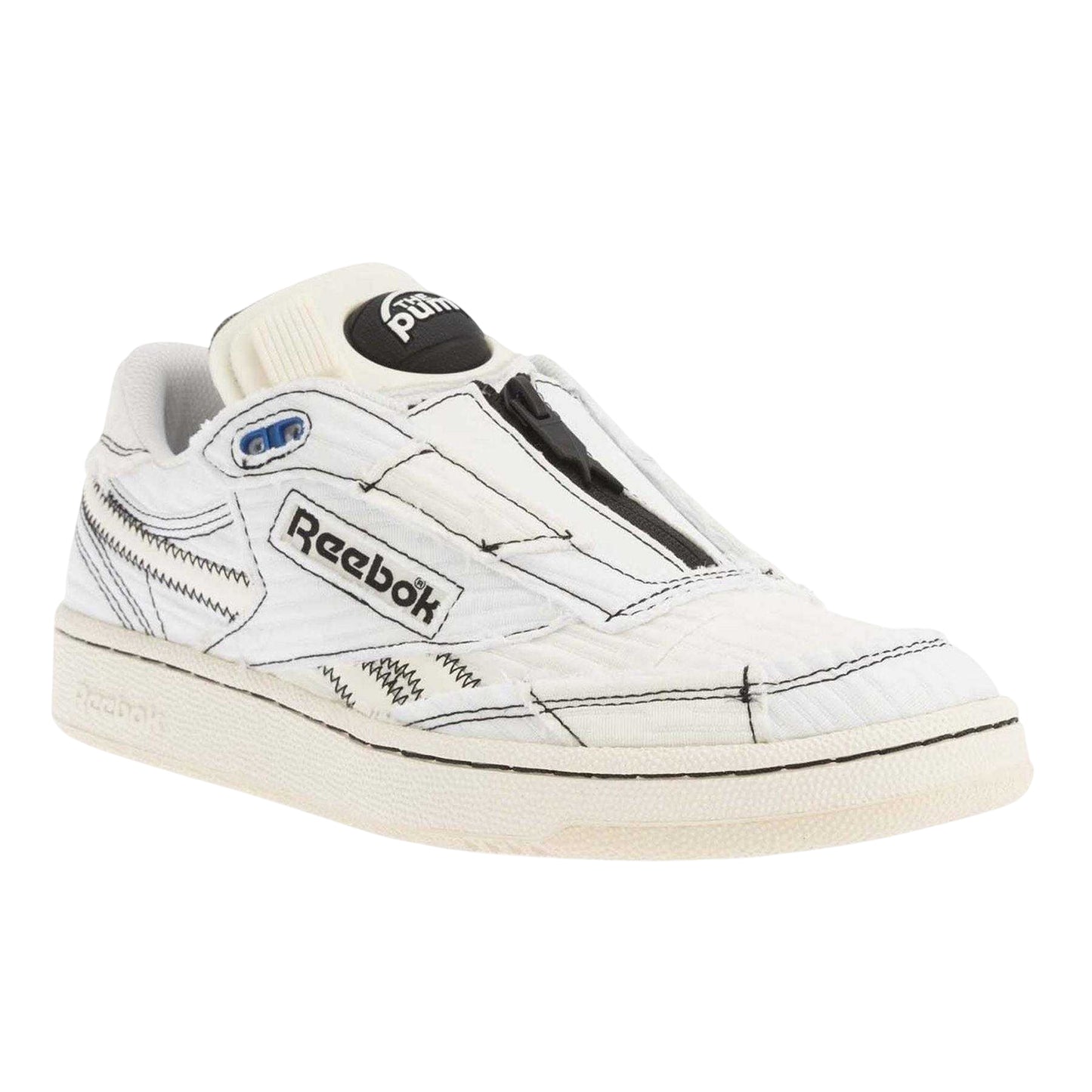 White-Black - Front - Reebok Mens Club C 85 Trainers