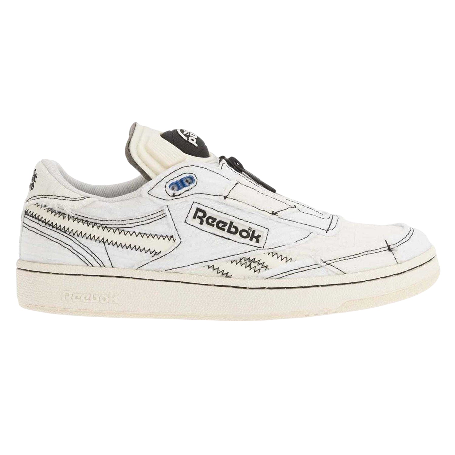 White-Black - Side - Reebok Mens Club C 85 Trainers