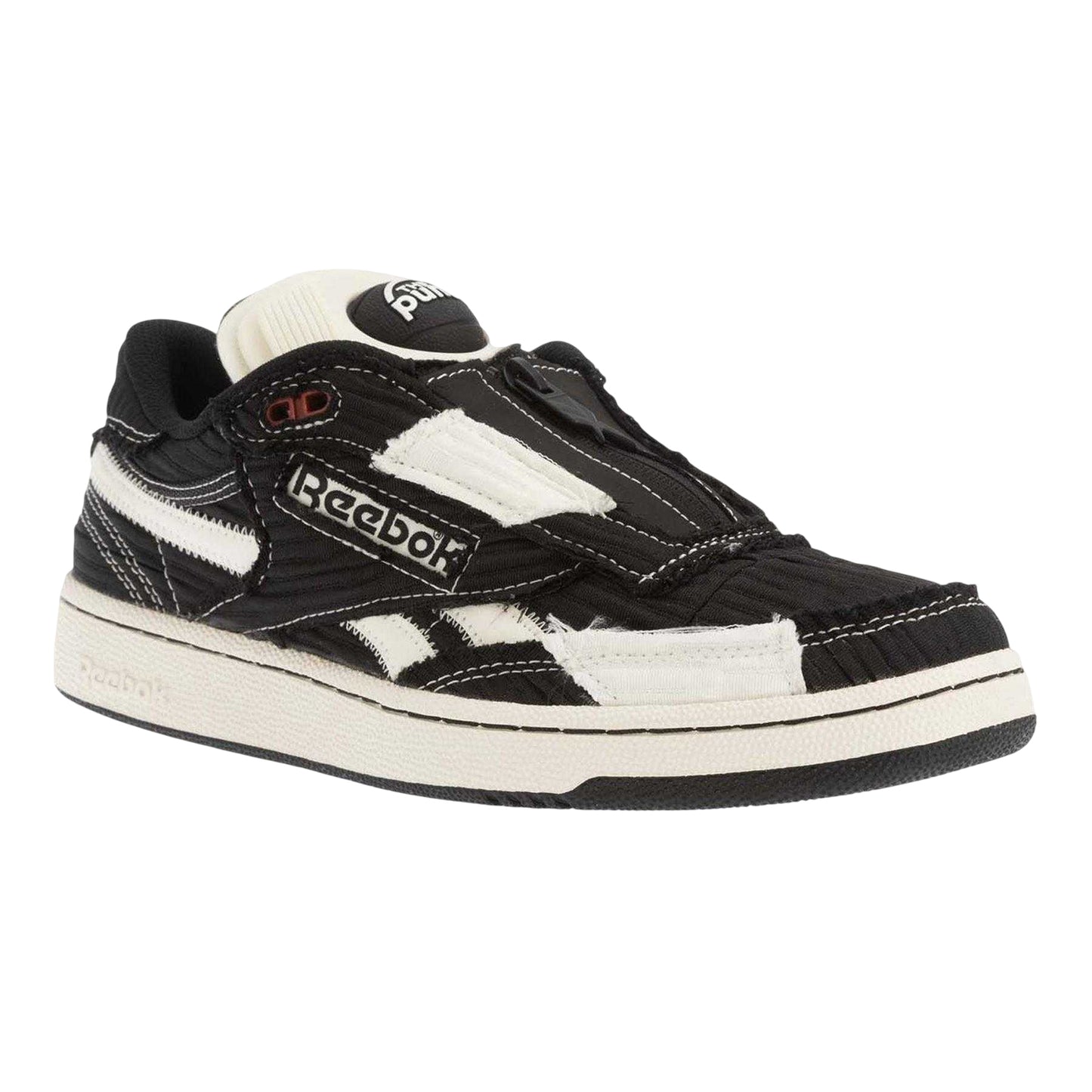 Black-White - Front - Reebok Mens Club C 85 Trainers