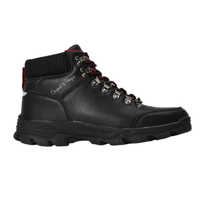Black - Front - Original Penguin Mens Hiking Boots