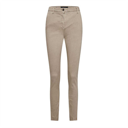 Beige - Front - Replay Womens-Ladies Cotton Slim Jeans