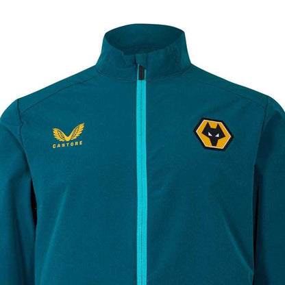 Bay Blue - Side - Castore Mens Wolverhampton Wanderers FC Anorak