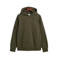 Green - Front - Gant Mens Archive Shield Embroidered Hoodie