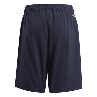 Inkwell-White - Back - Adidas Boys Essentials Chelsea 3 Stripes Shorts