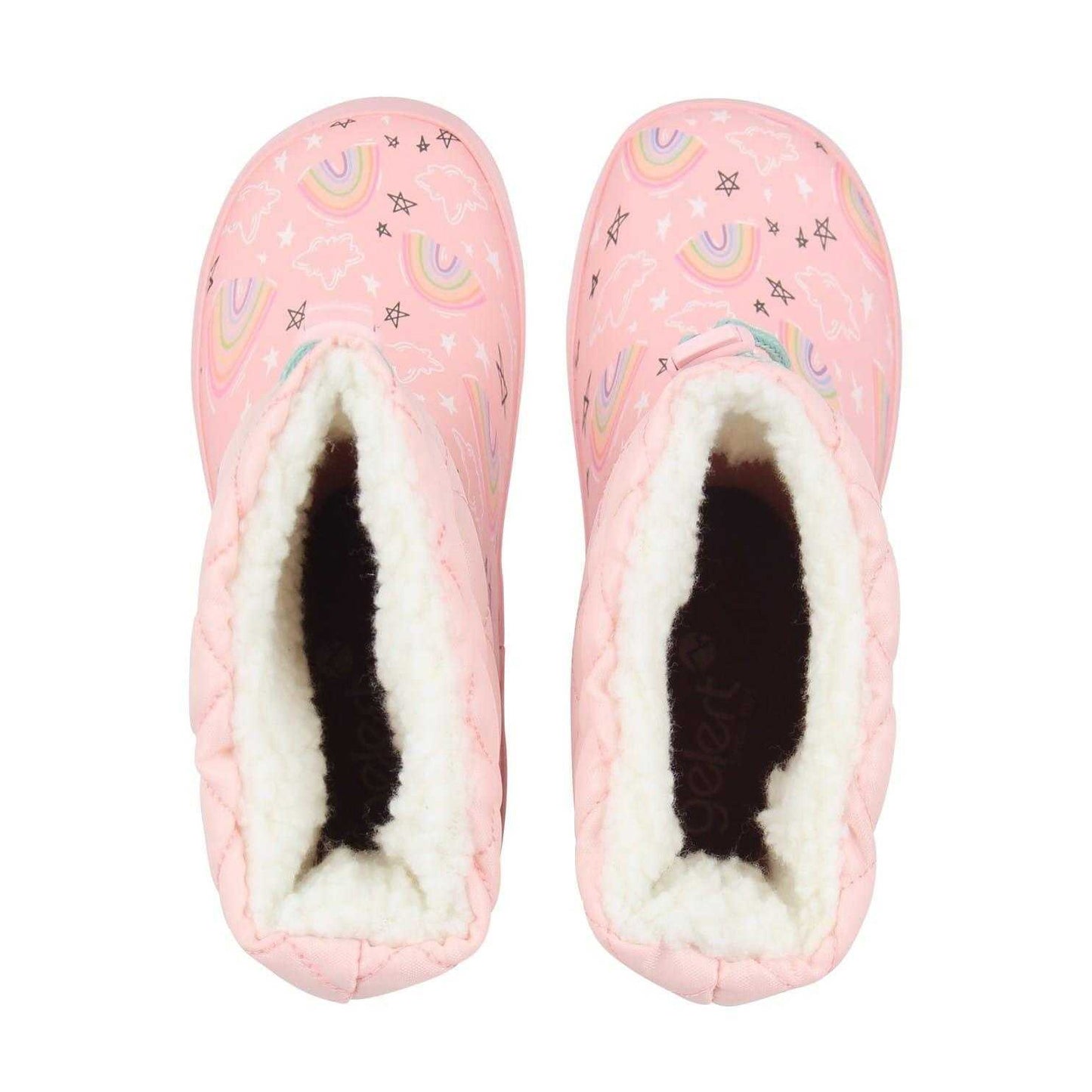 Pink - Lifestyle - Gelert Childrens-Kids Rainbow Stars Wellington Boots