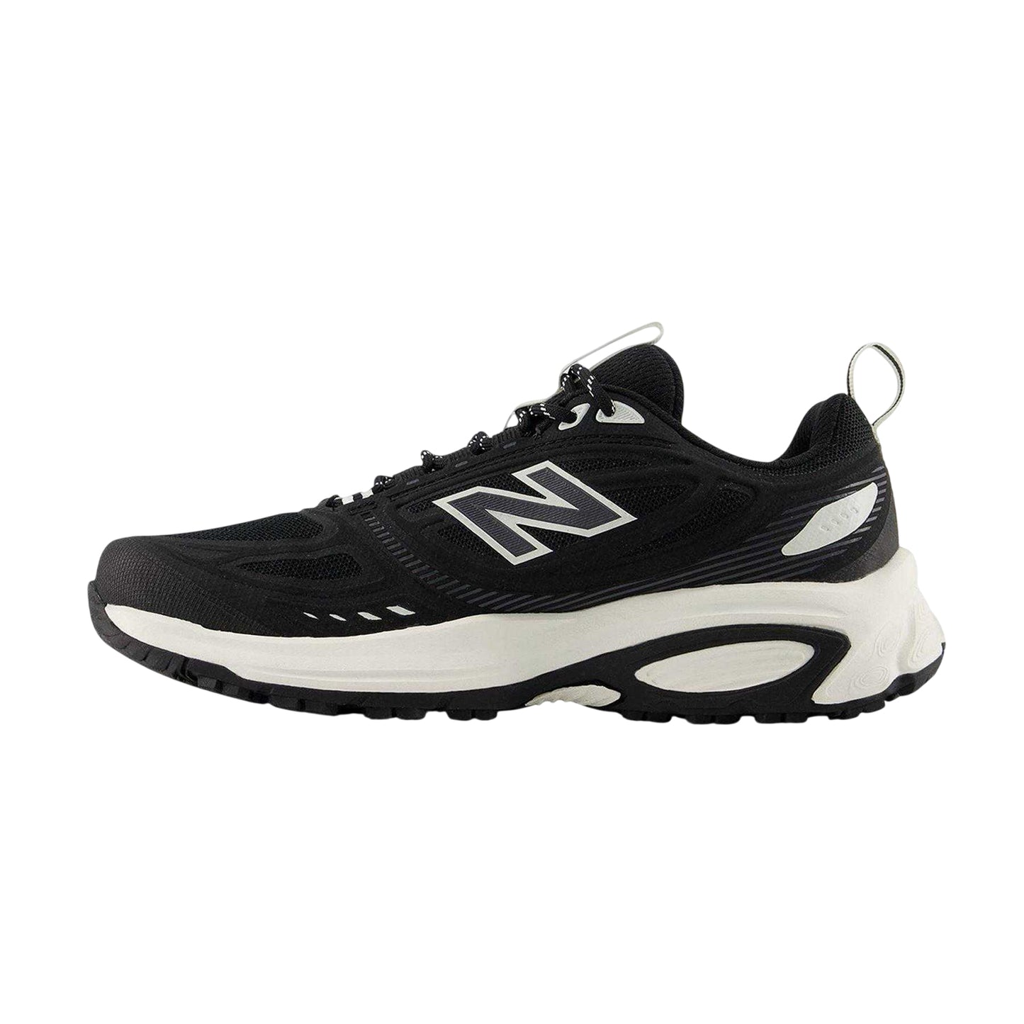 Black-White - Back - New Balance Mens Trail 410 Shoes
