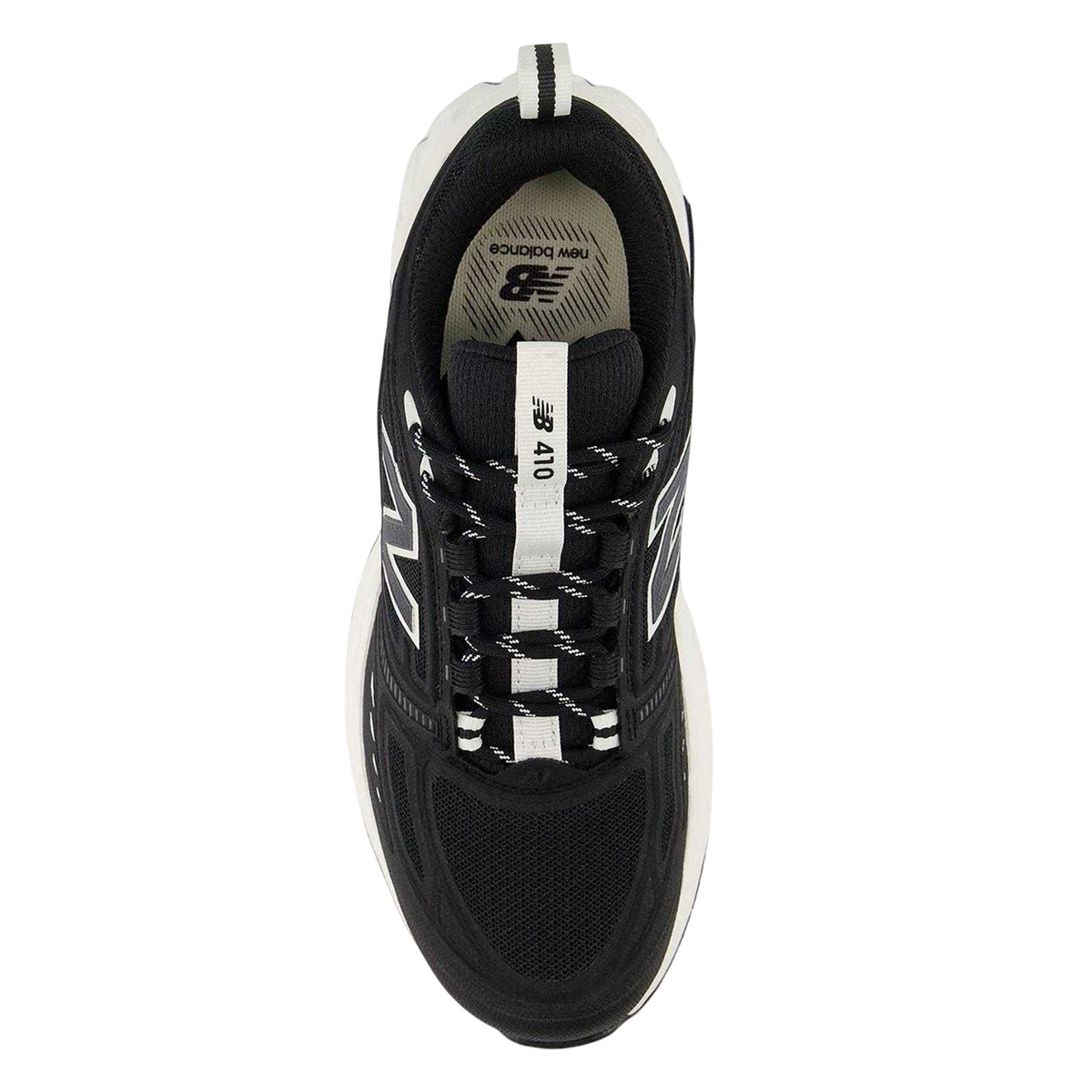 Black-White - Side - New Balance Mens Trail 410 Shoes