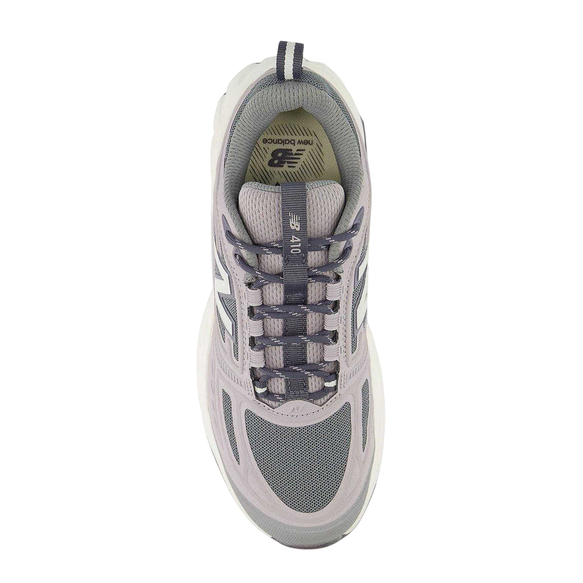 Grey-White - Side - New Balance Mens Trail 410 Shoes