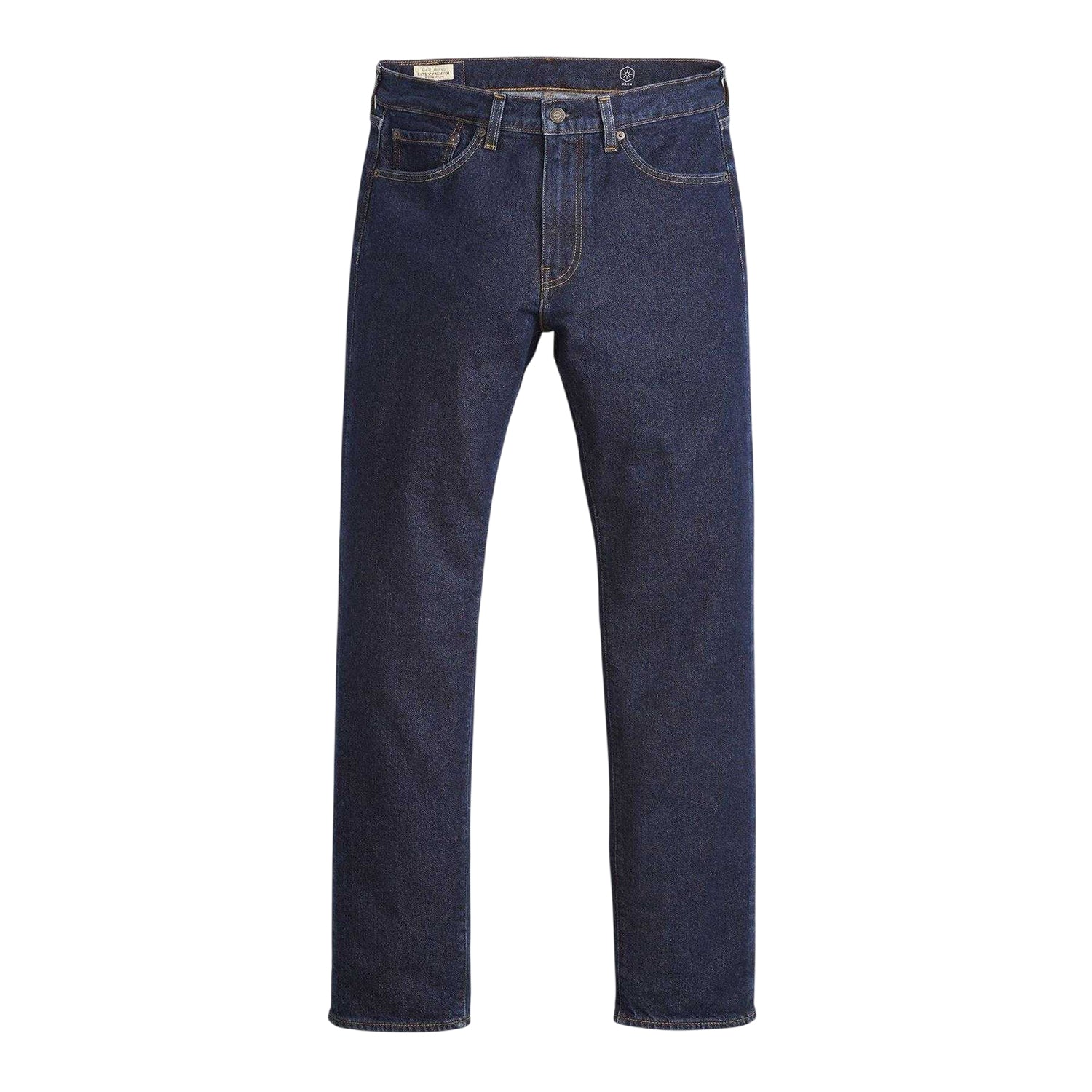 Blue - Front - Levis Mens 505 Deepest Denim Straight Leg Jeans