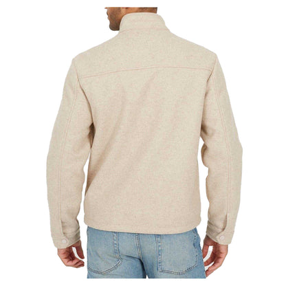 Cream - Back - Brave Soul Mens Harrington Jacket