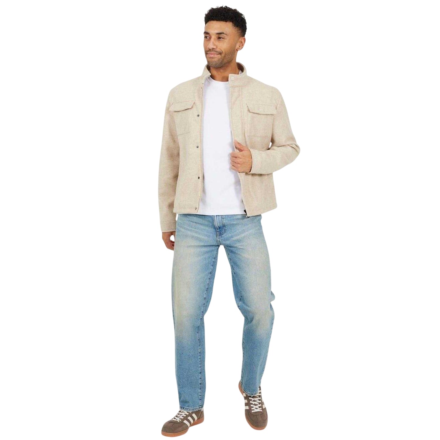 Cream - Lifestyle - Brave Soul Mens Harrington Jacket
