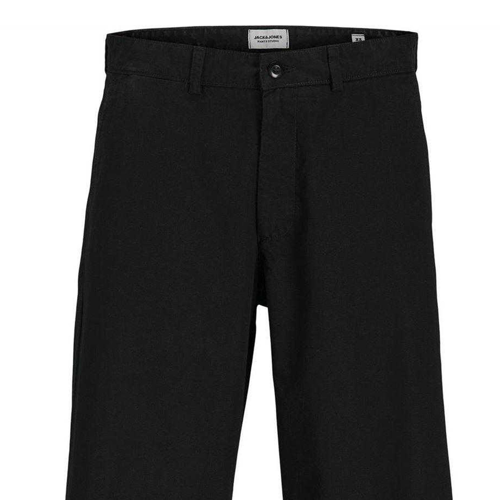 Black - Side - Jack And Jones Mens Straight Chinos