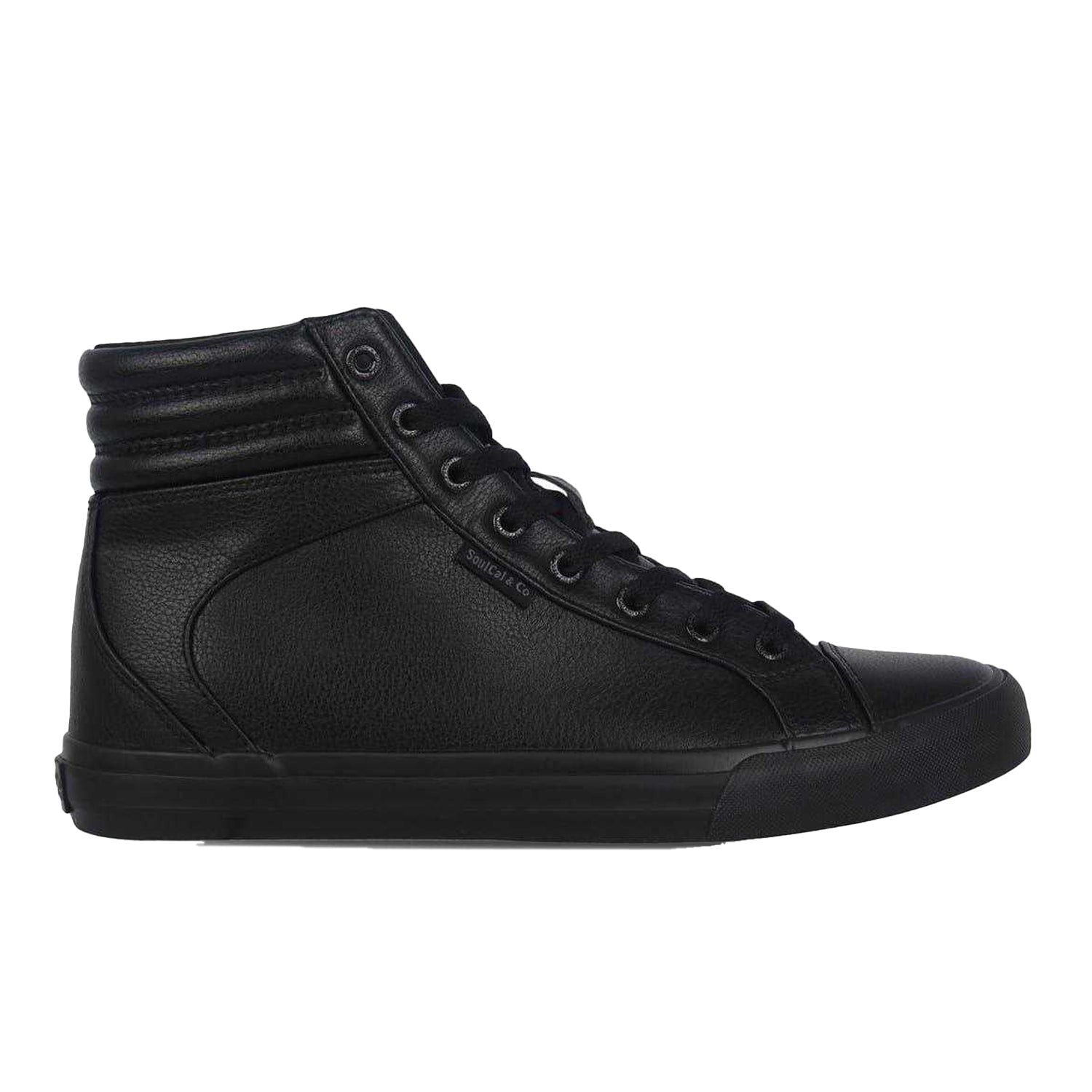 Black - Front - SoulCal Mens High Top Trainers