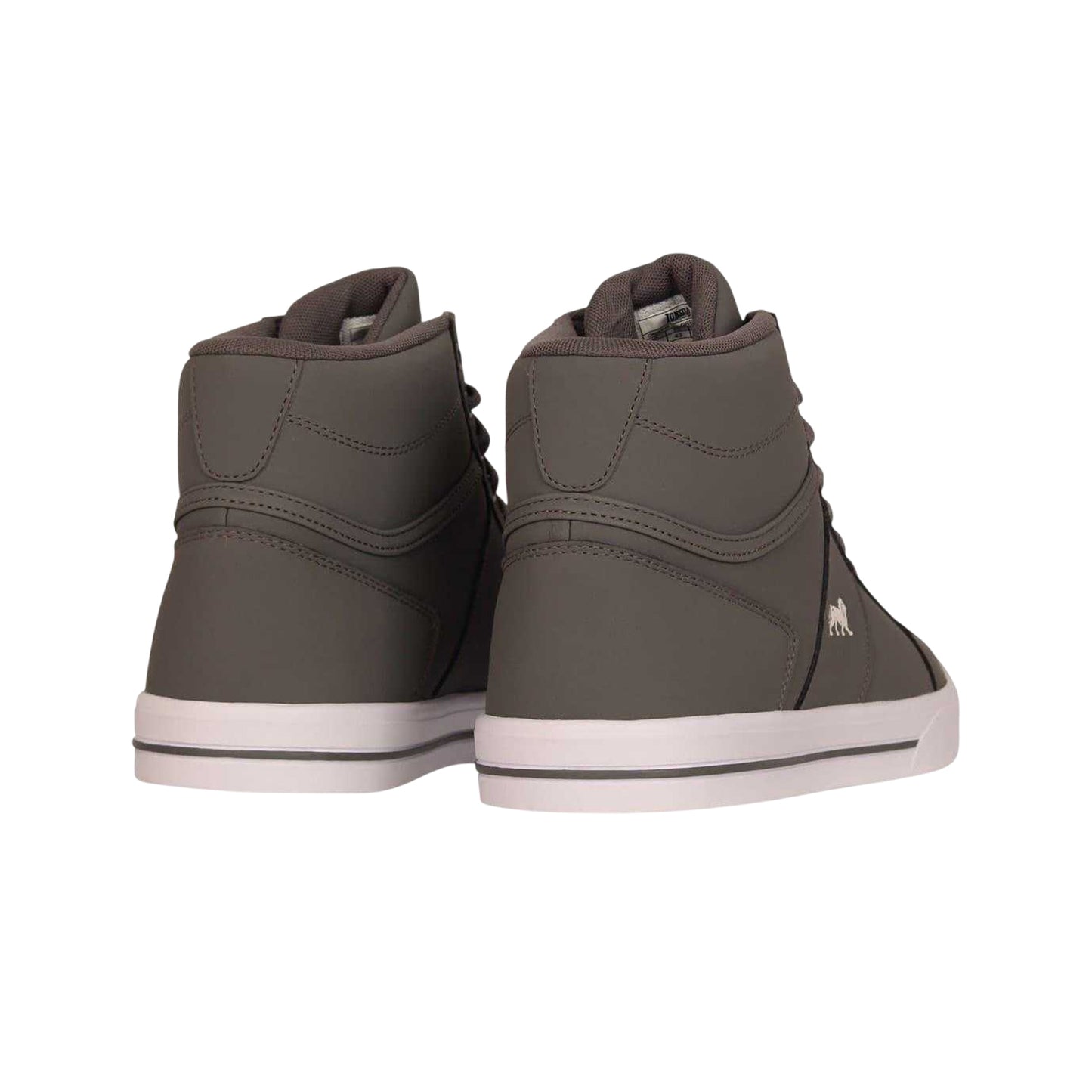 Grey-White - Back - Lonsdale Mens Canons Flat Trainers