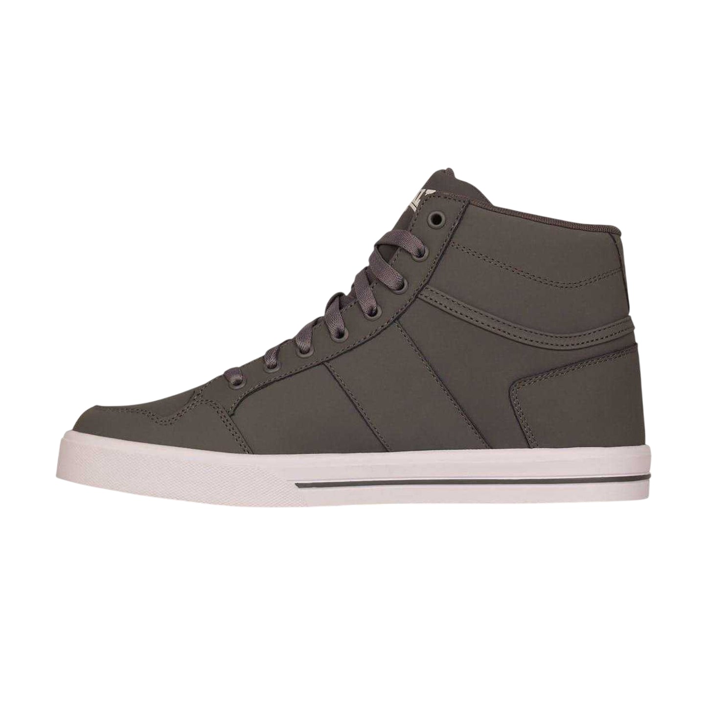 Grey-White - Side - Lonsdale Mens Canons Flat Trainers