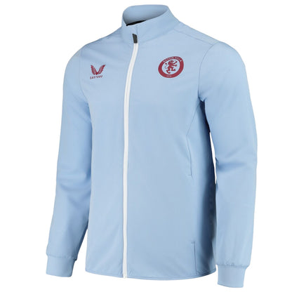 Serene Blue - Side - Castore Womens-Ladies Aston Villa FC Anthem Jacket