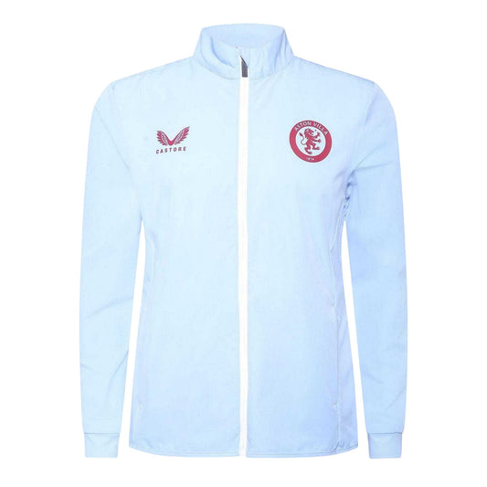 Serene Blue - Front - Castore Womens-Ladies Aston Villa FC Anthem Jacket