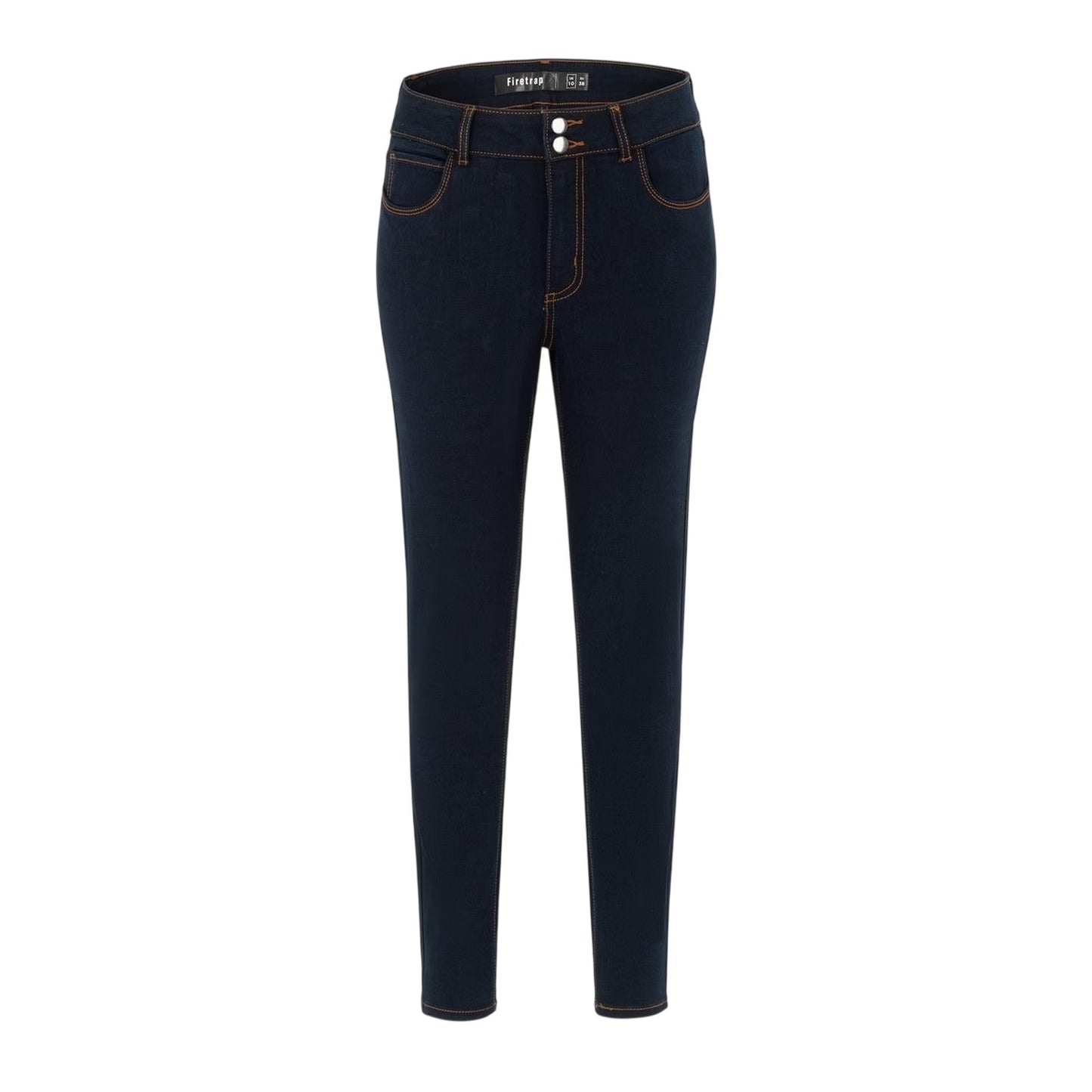 Night Blue - Front - Firetrap Womens-Ladies Plain Skinny Jeans
