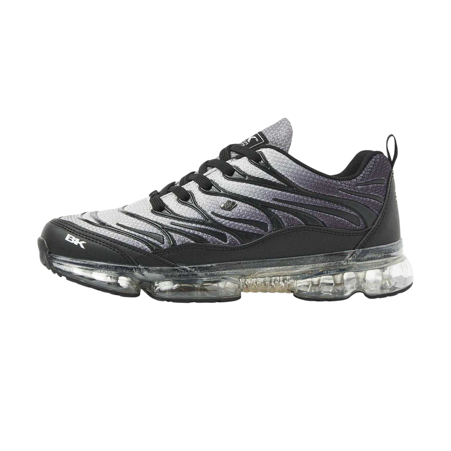 Grey-Black - Side - British Knights Mens Urbex Mesh Air Cushioned Trainers
