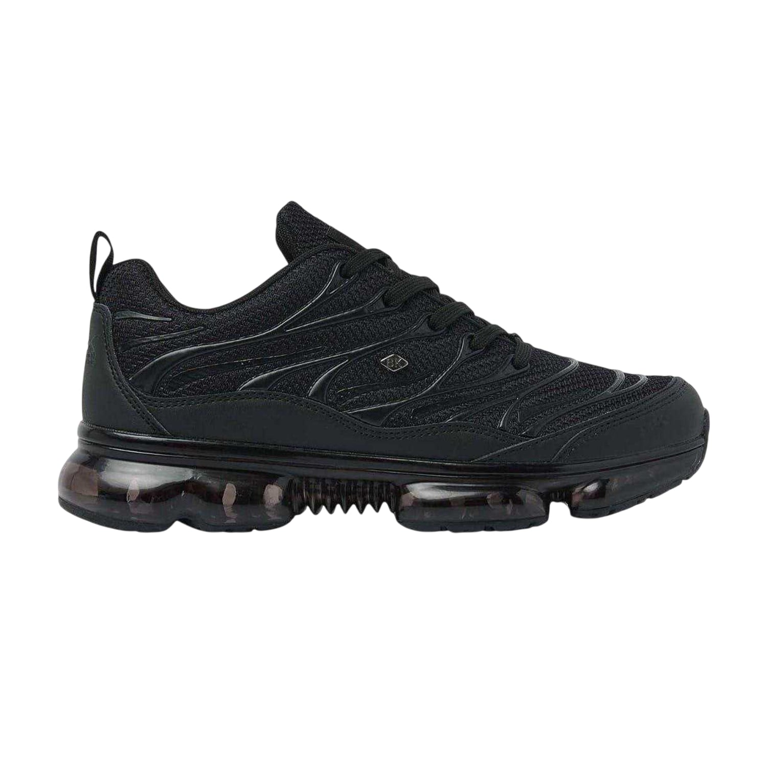 Black - Front - British Knights Mens Urbex Mesh Air Cushioned Trainers