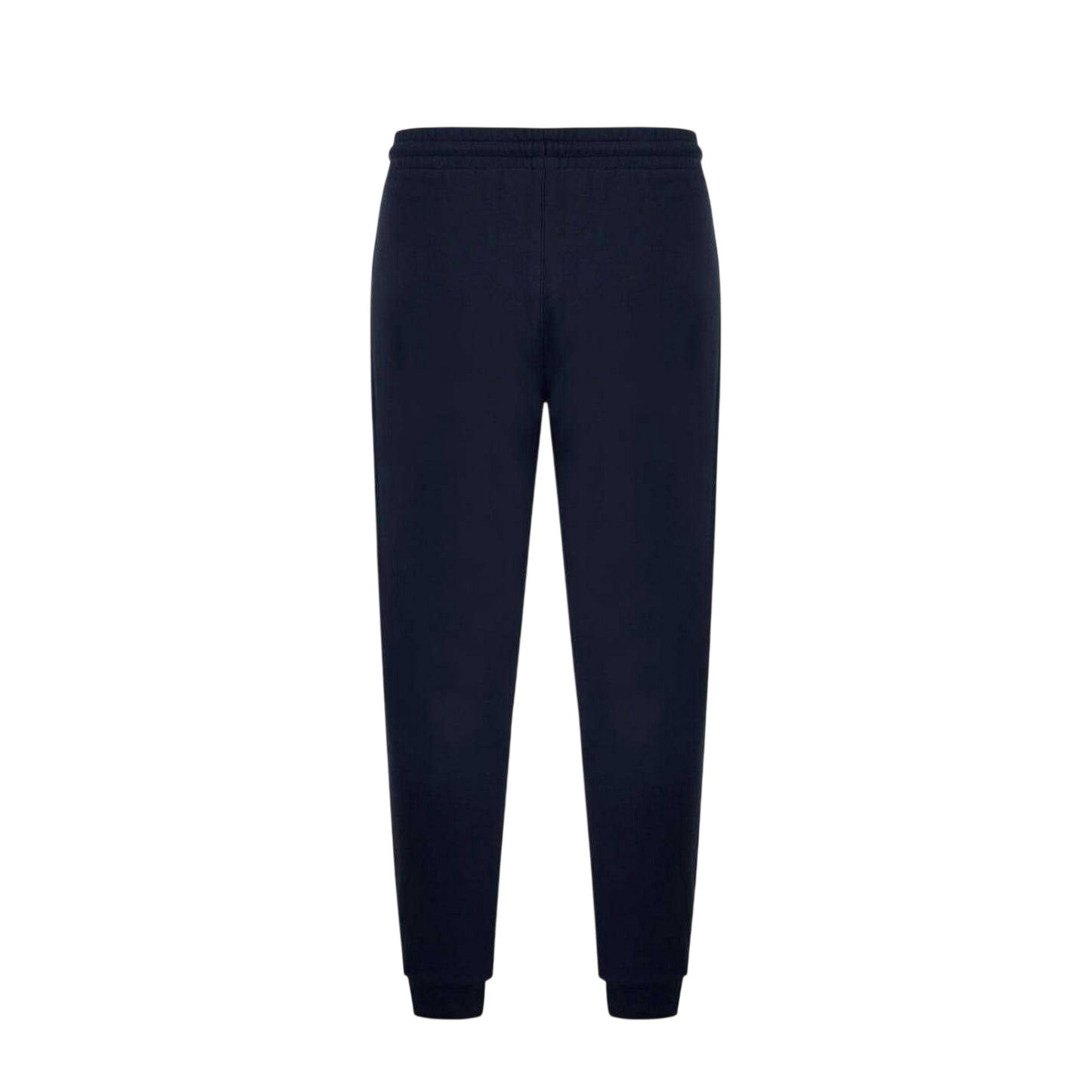 Black - Back - Lonsdale Mens Logo Ribbed Cuff Slim Joggers