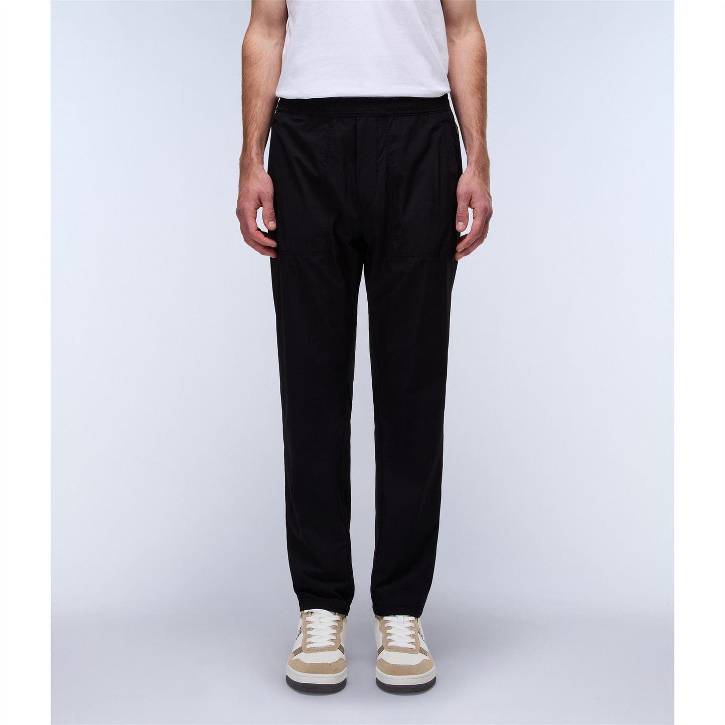 Black Beauty - Front - Napapijri Mens Logo Tapered Trousers