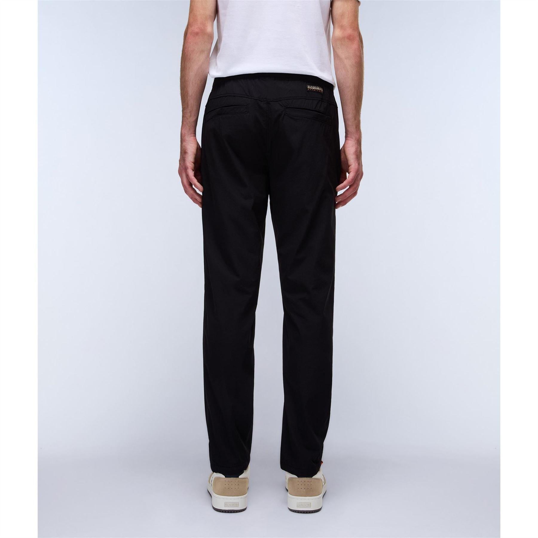 Black Beauty - Side - Napapijri Mens Logo Tapered Trousers
