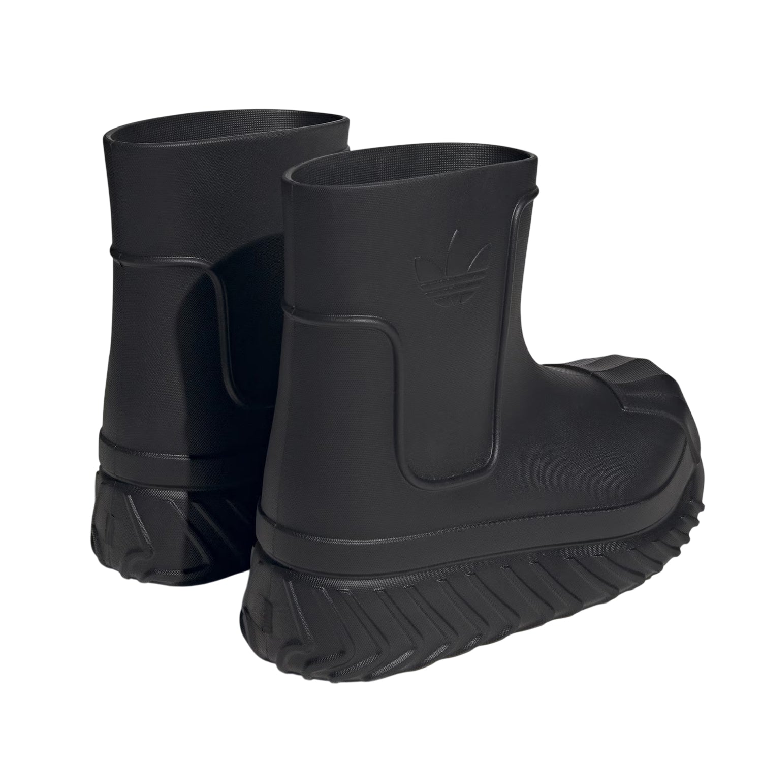 Black - Back - Adidas Womens-Ladies Superstar Wellington Boots