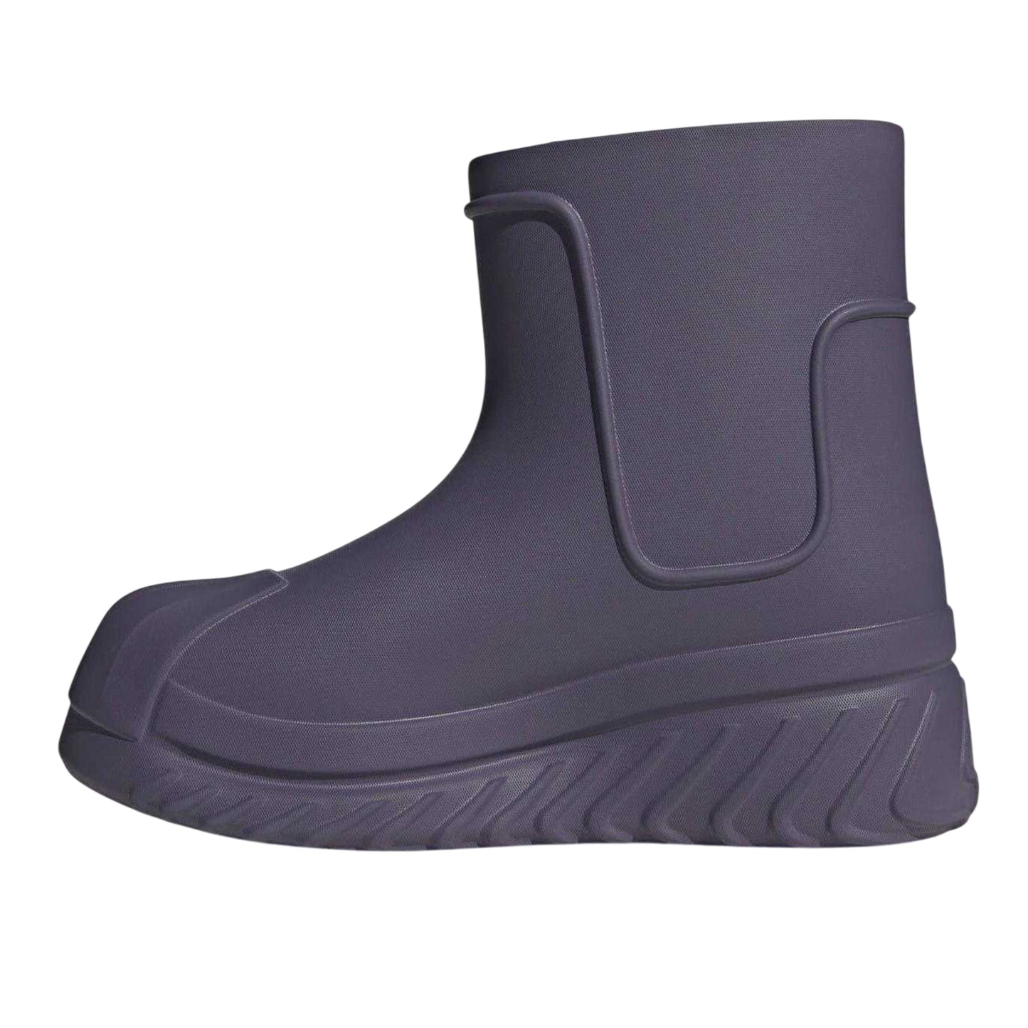 Purple - Side - Adidas Womens-Ladies Superstar Wellington Boots