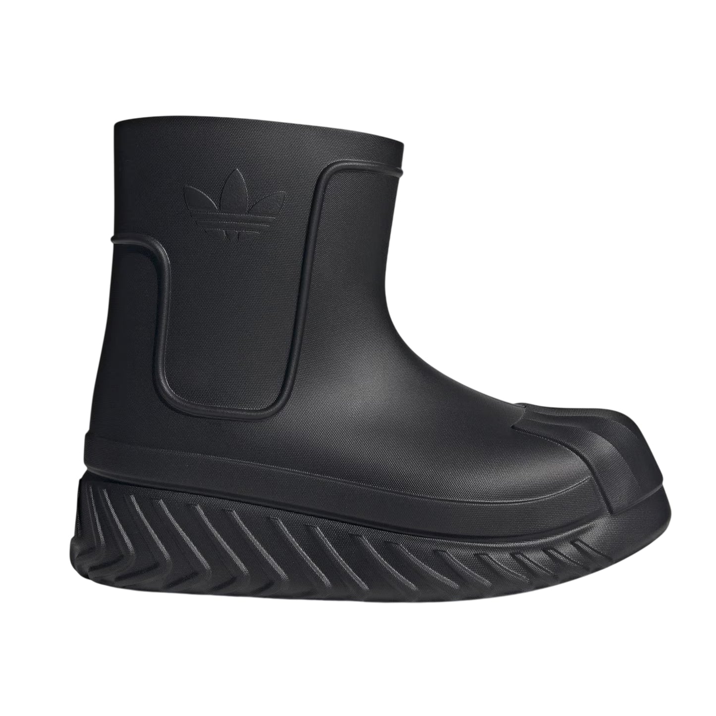 Black - Front - Adidas Womens-Ladies Superstar Wellington Boots
