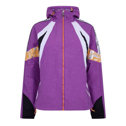 Purple - Front - Diadora Womens-Ladies Logo Isotherm Jacket