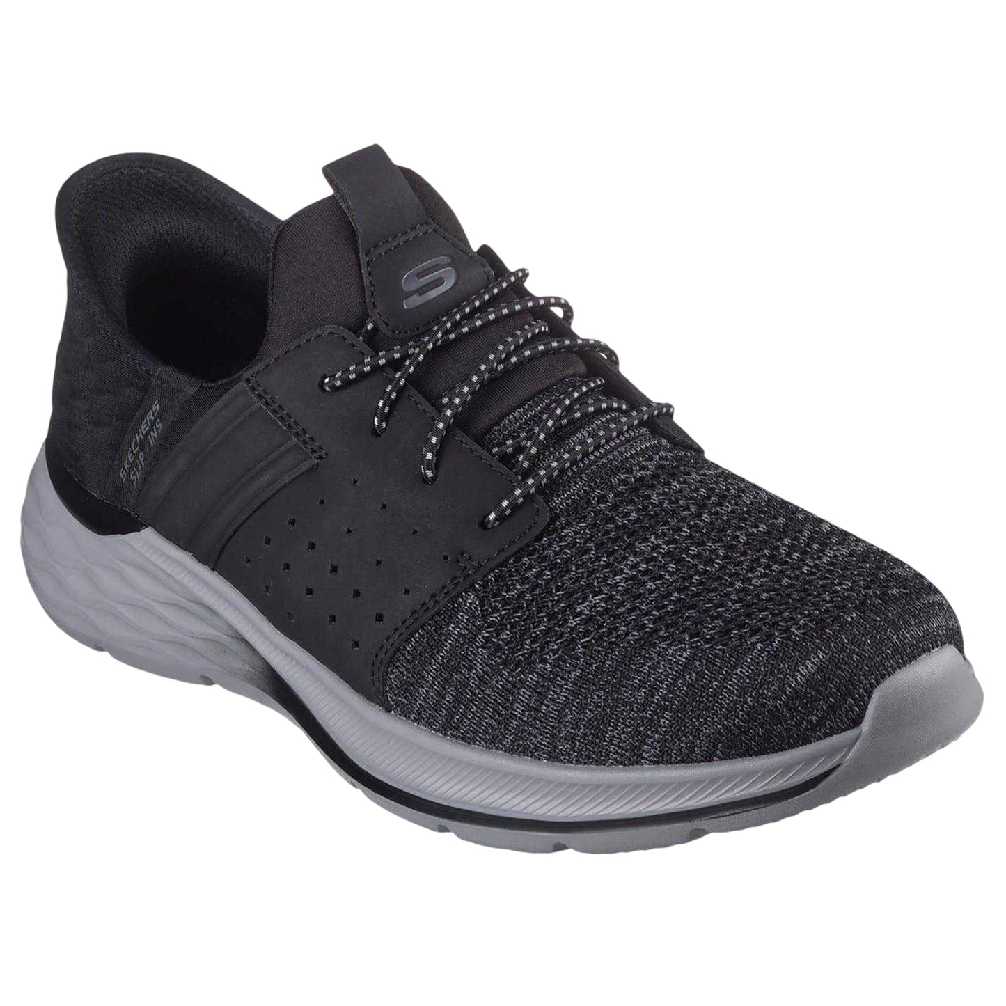 Black - Lifestyle - Skechers Mens Relaxed Fit Trainers