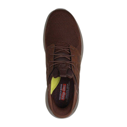 Dark Brown - Side - Skechers Mens Relaxed Fit Trainers