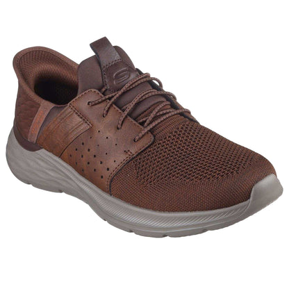 Dark Brown - Lifestyle - Skechers Mens Relaxed Fit Trainers