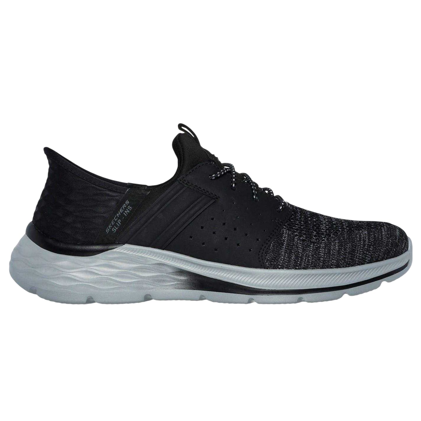 Black - Front - Skechers Mens Relaxed Fit Trainers