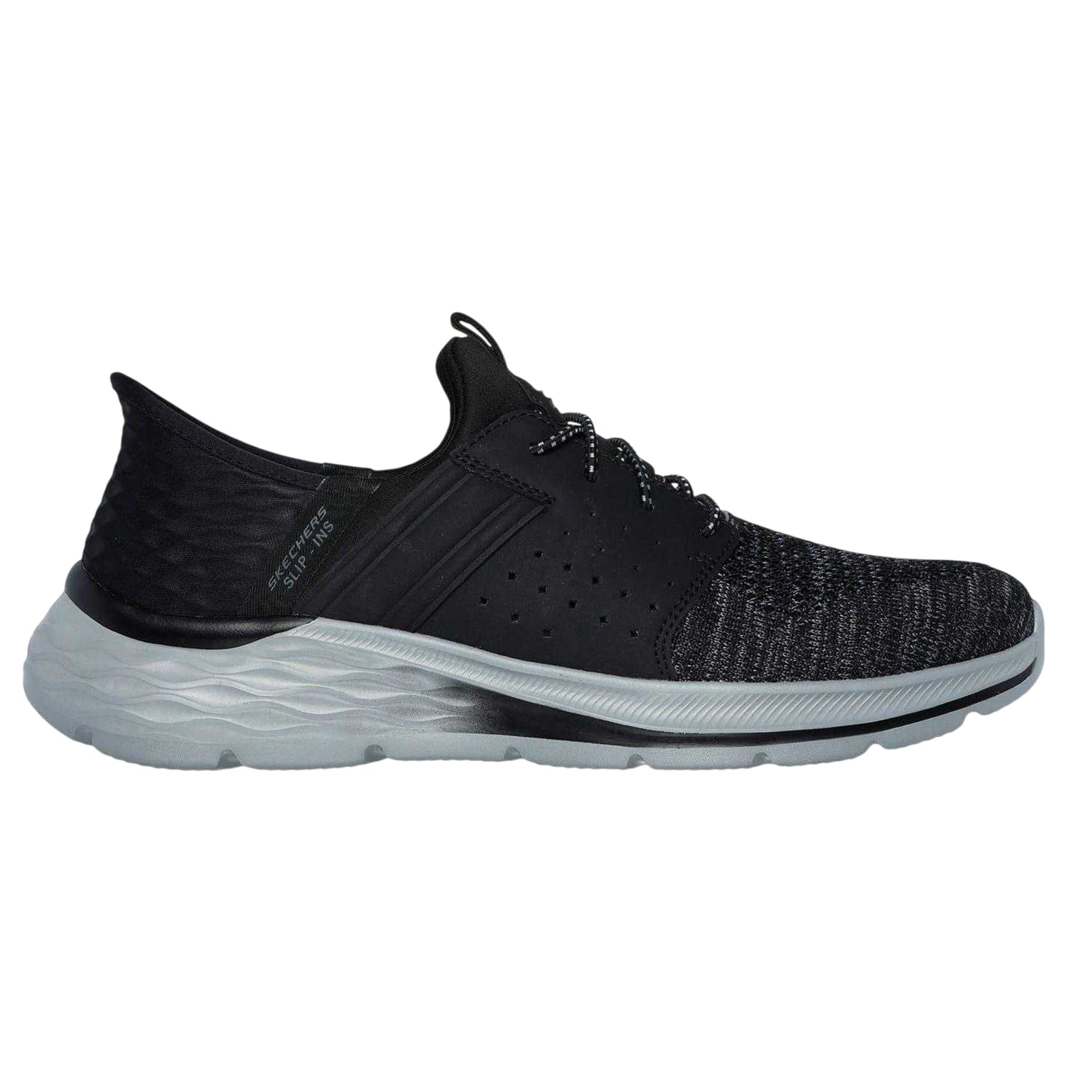 Black - Front - Skechers Mens Relaxed Fit Trainers