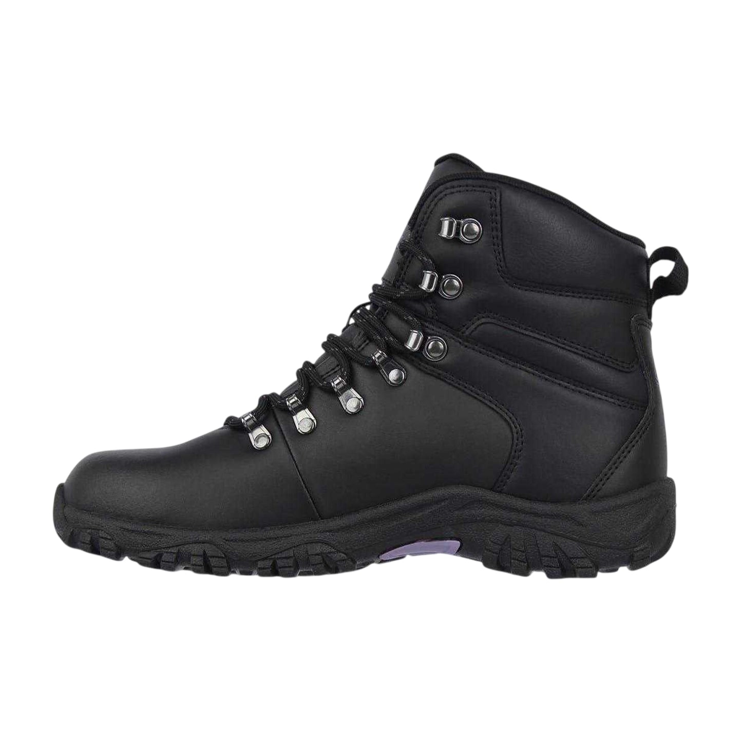Black - Side - Gelert Womens-Ladies Coated Leather Walking Boots