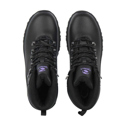 Black - Lifestyle - Gelert Womens-Ladies Coated Leather Walking Boots