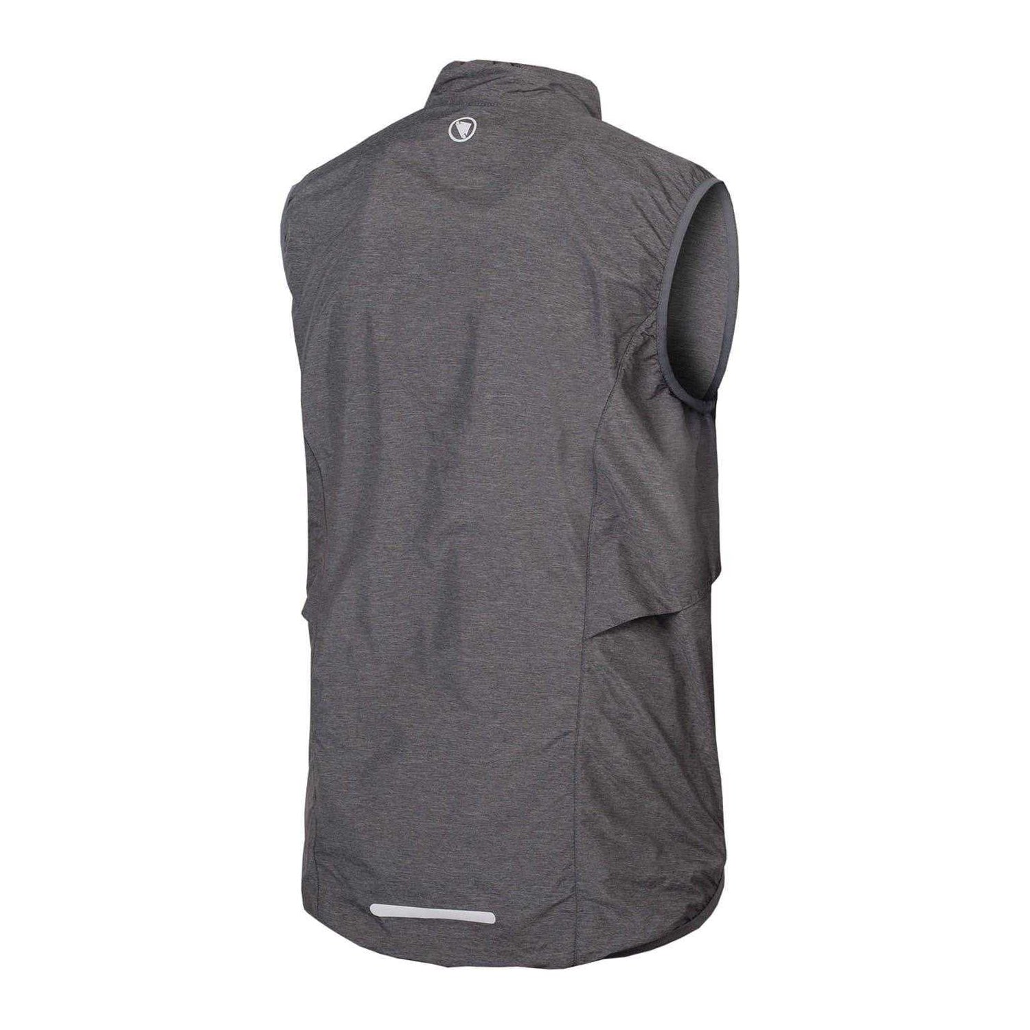 Black - Back - Endura Mens Paka Logo Gilet