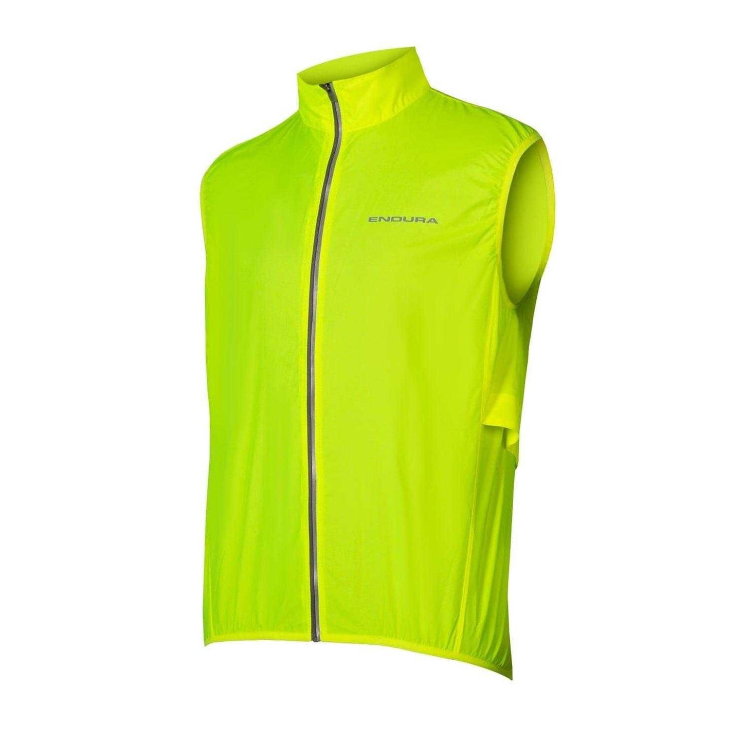 Hi Vis Yellow - Front - Endura Mens Paka Logo Gilet