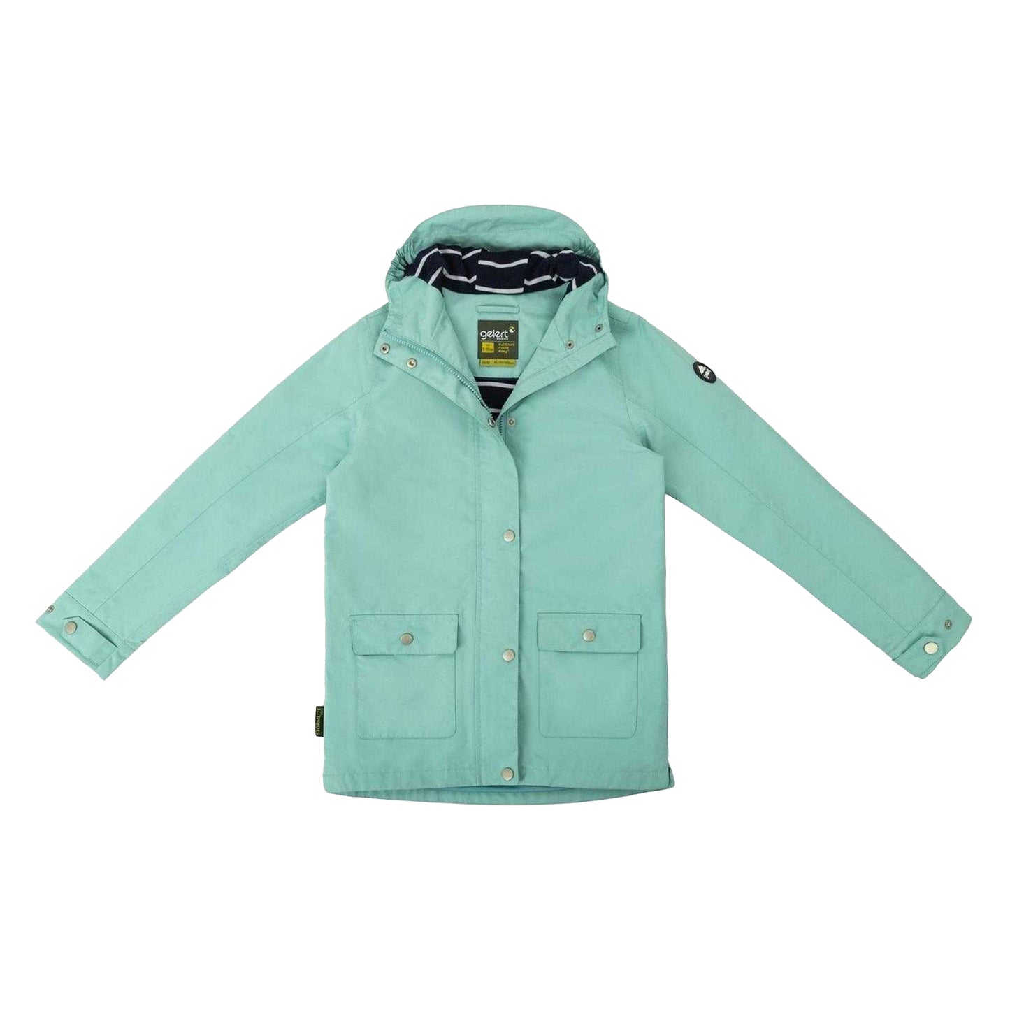 Sage Green - Front - Gelert Childrens-Kids Coast Hooded Waterproof Jacket